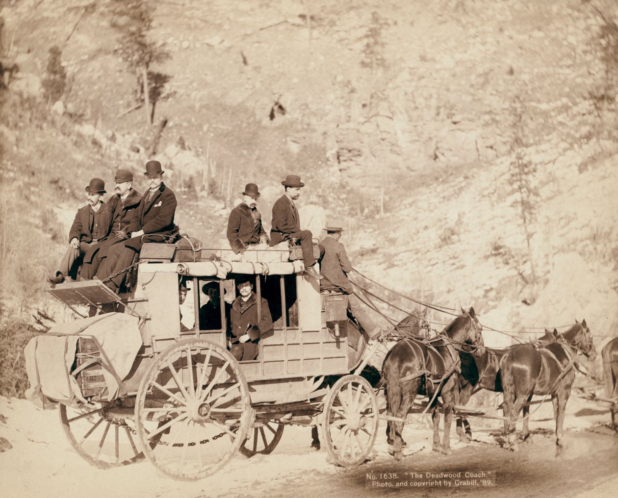 Le carrosse de Deadwood voyageant dans le Dakota du Sud - John C. H. Grabill