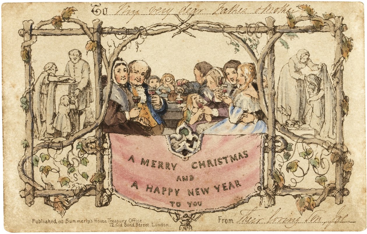 La première carte de Noël, 1843 - John Callcott Horsley