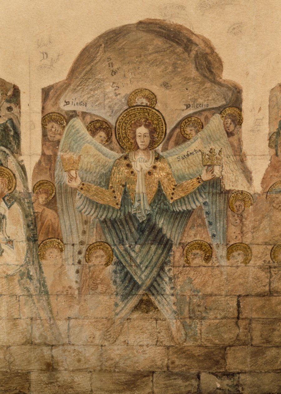 Étude des peintures murales à la Salle Capitulaire - John Carter