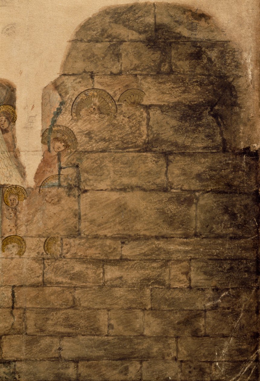 Étude des peintures murales à la salle capitulaire - John Carter