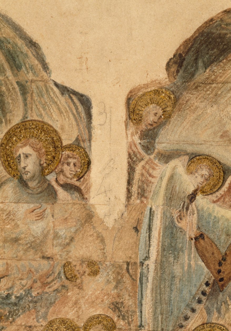 Étude des peintures murales à la salle capitulaire - John Carter