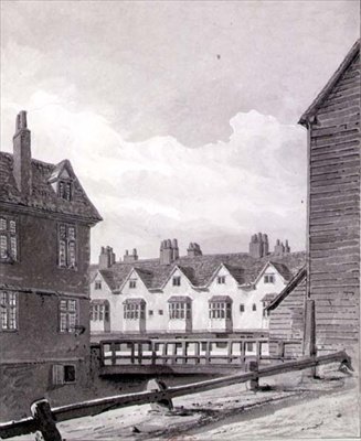 Vue de la folie à Dockhead, Bermondsey - John Chessell Buckler