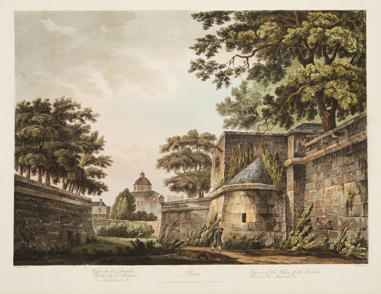 Intérieur des fossés de la Bastille, partie de l