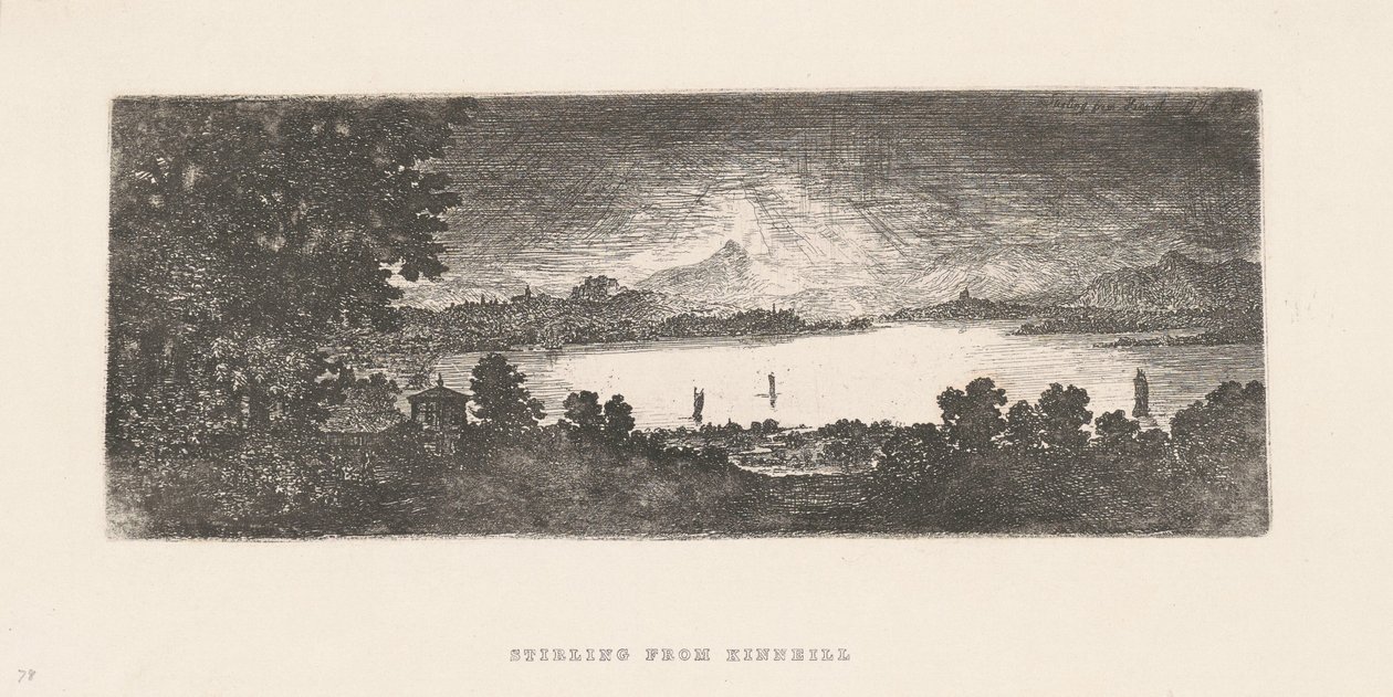 Stirling depuis Kinnell - John Clerk, of Eldin