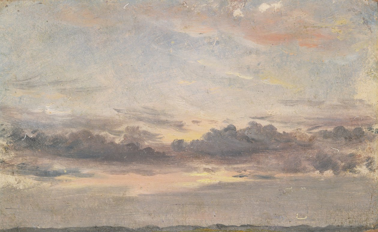 Étude de nuages, coucher de soleil, vers 1821 - John Constable