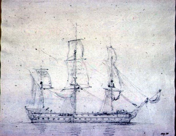 Un vaisseau de guerre - John Constable