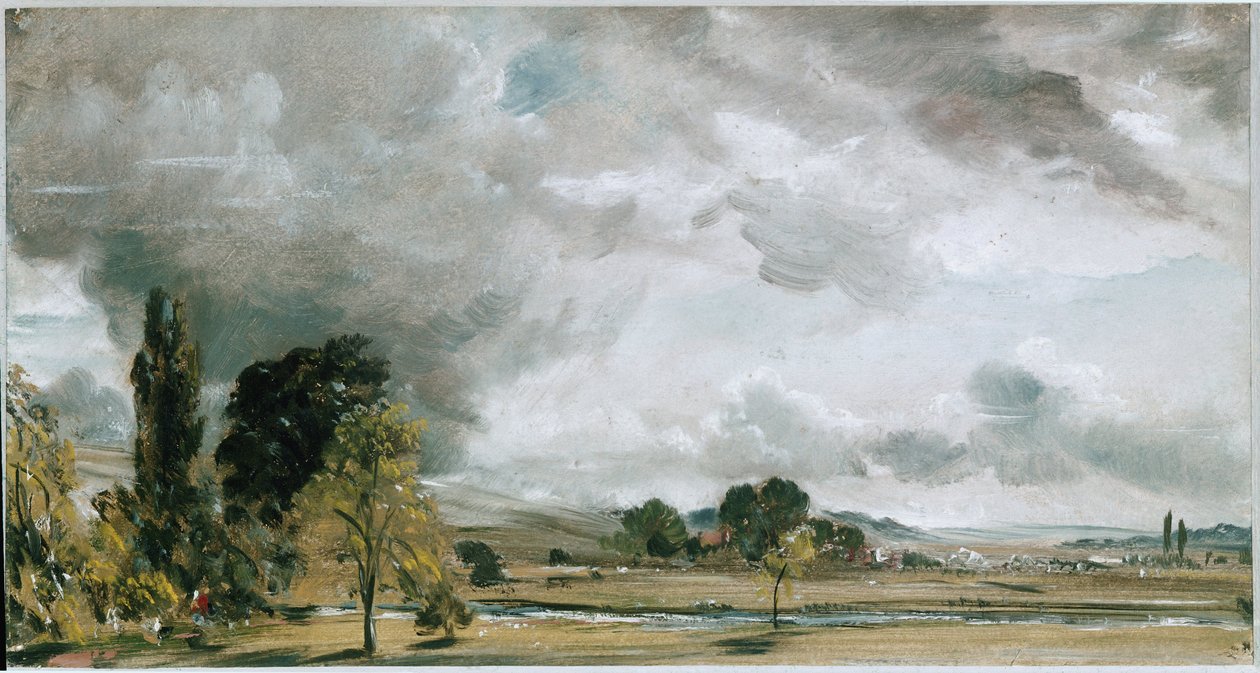 Vue à Salisbury, depuis la bibliothèque de la maison de l