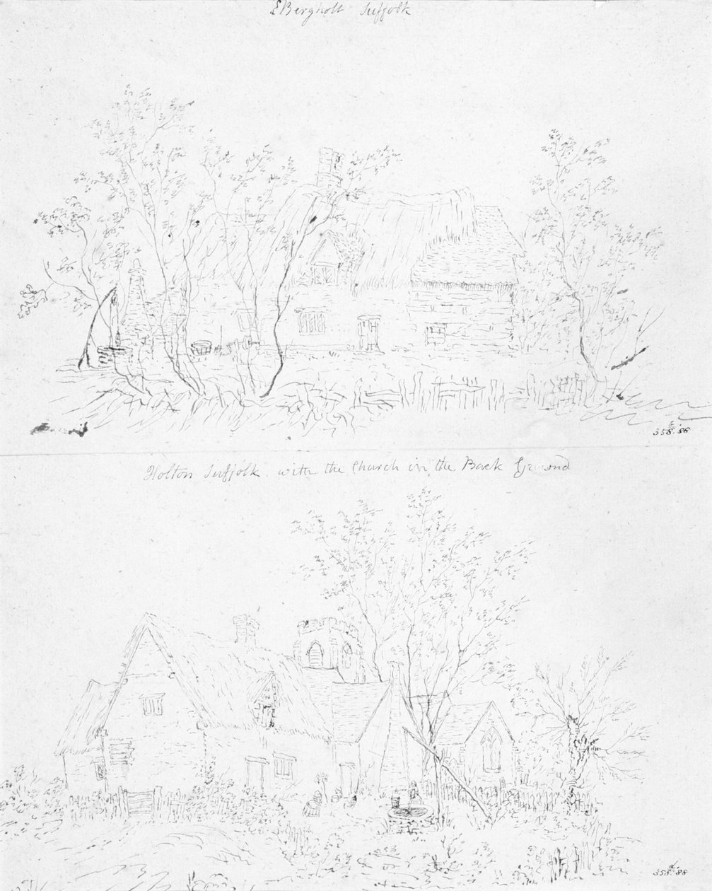 Cottage en ruine à Capel, Suffolk - John Constable