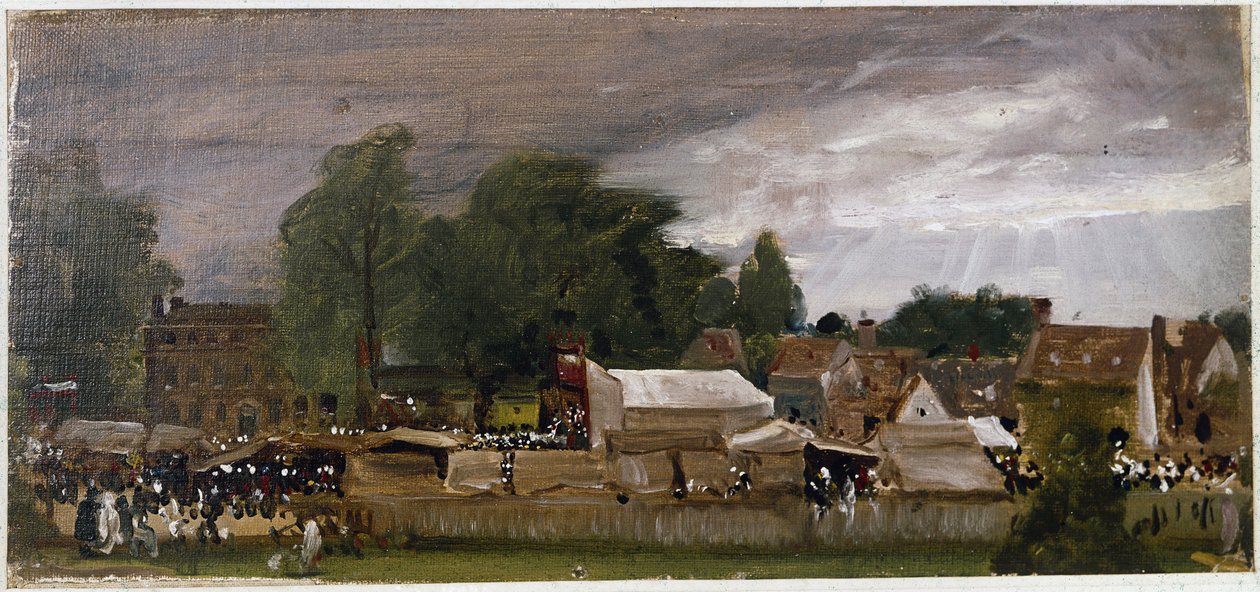 Une foire de village, probablement à East Bergholt - John Constable