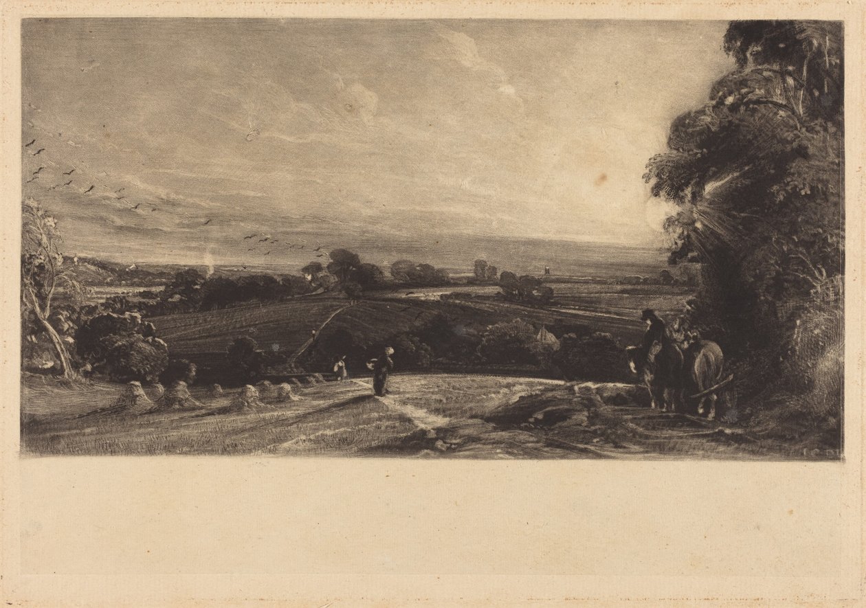 Coucher de soleil automnal - John Constable