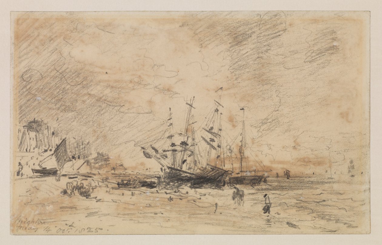 Colliers sur la plage de Brighton, 14 octobre 1825 - John Constable