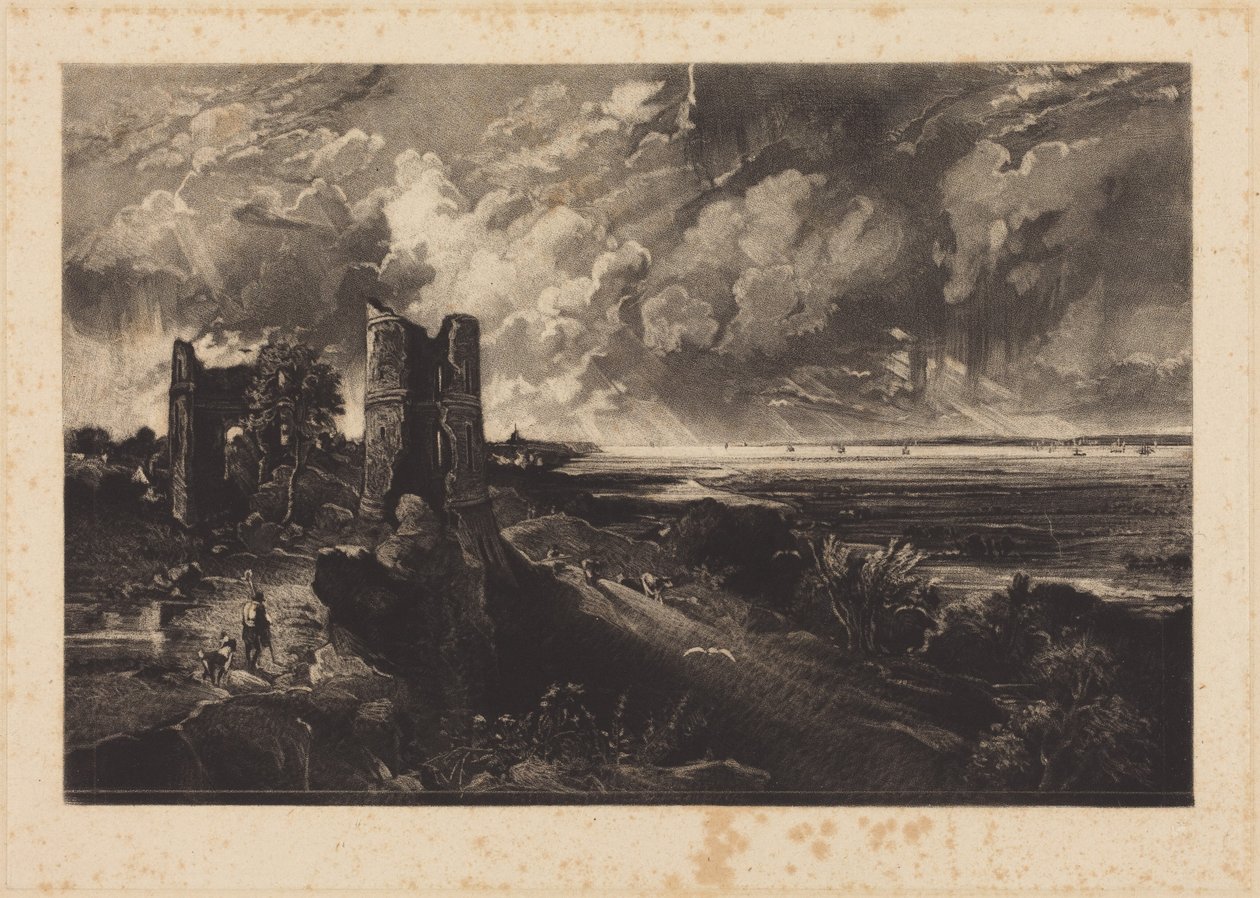 Château de Hadleigh (petite planche) - John Constable