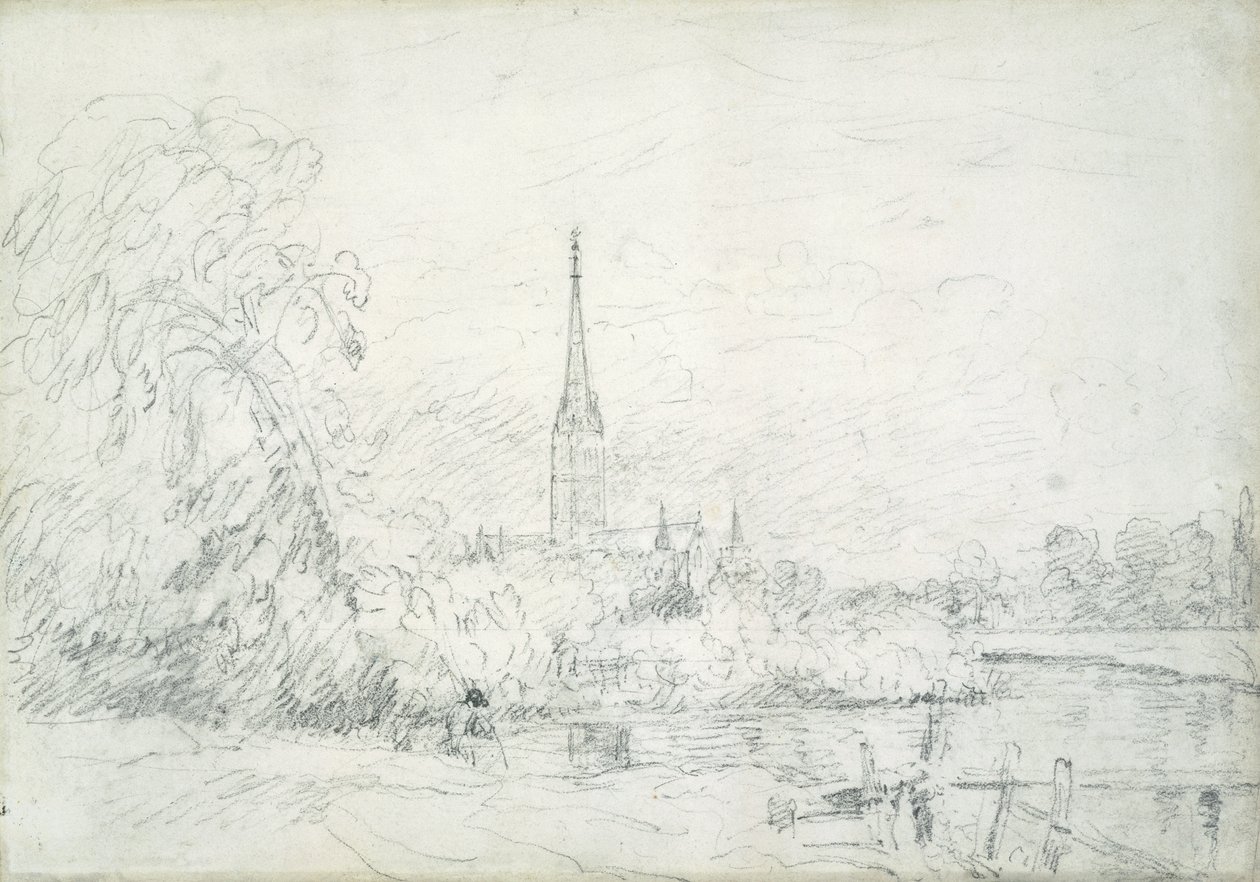 Cathédrale de Salisbury depuis le nord-ouest, 1829 - John Constable