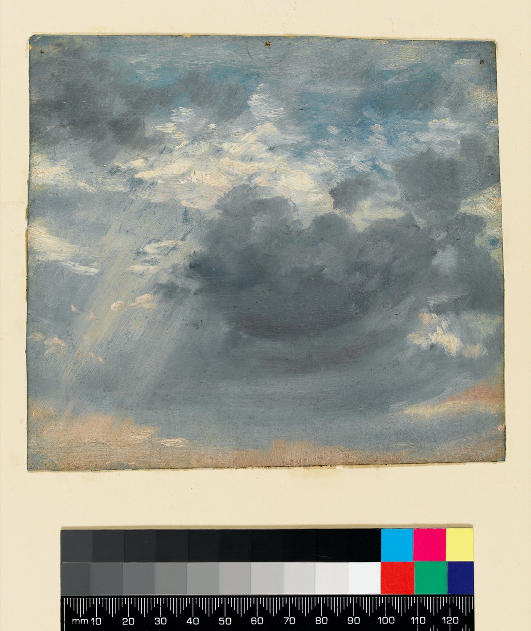 Étude de ciel avec un rayon de soleil, vers 1822 - John Constable