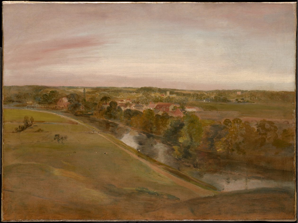 Stratford Saint Mary vu des Coombs - John Constable