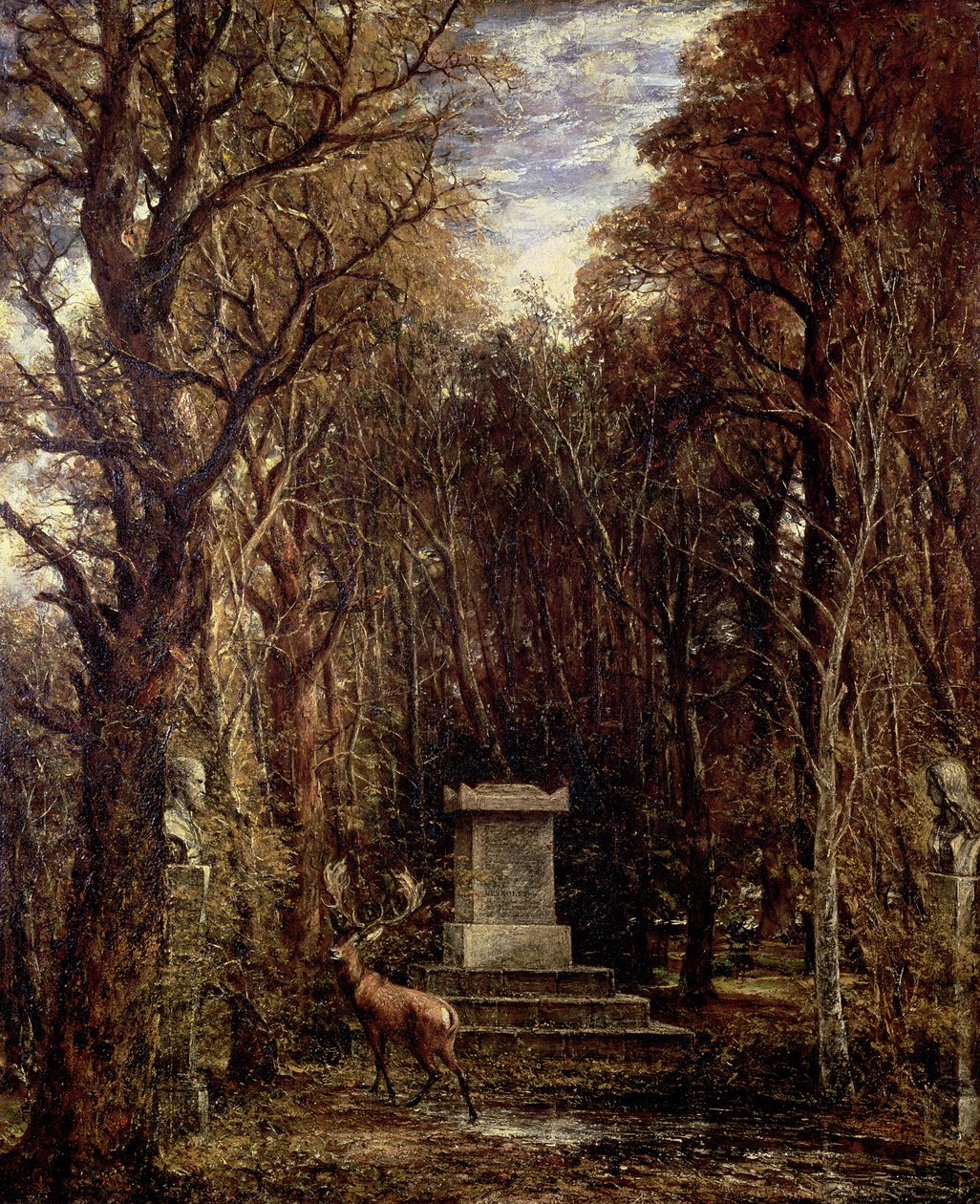 Le cénotaphe à la mémoire de Reynolds, Coleorton, c.1833 - John Constable