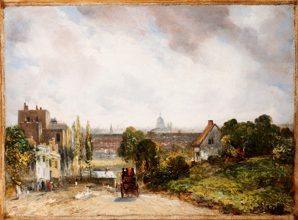 Vue de la ville de Londres depuis le cottage de Sir Richard Steele, Hampstead - John Constable