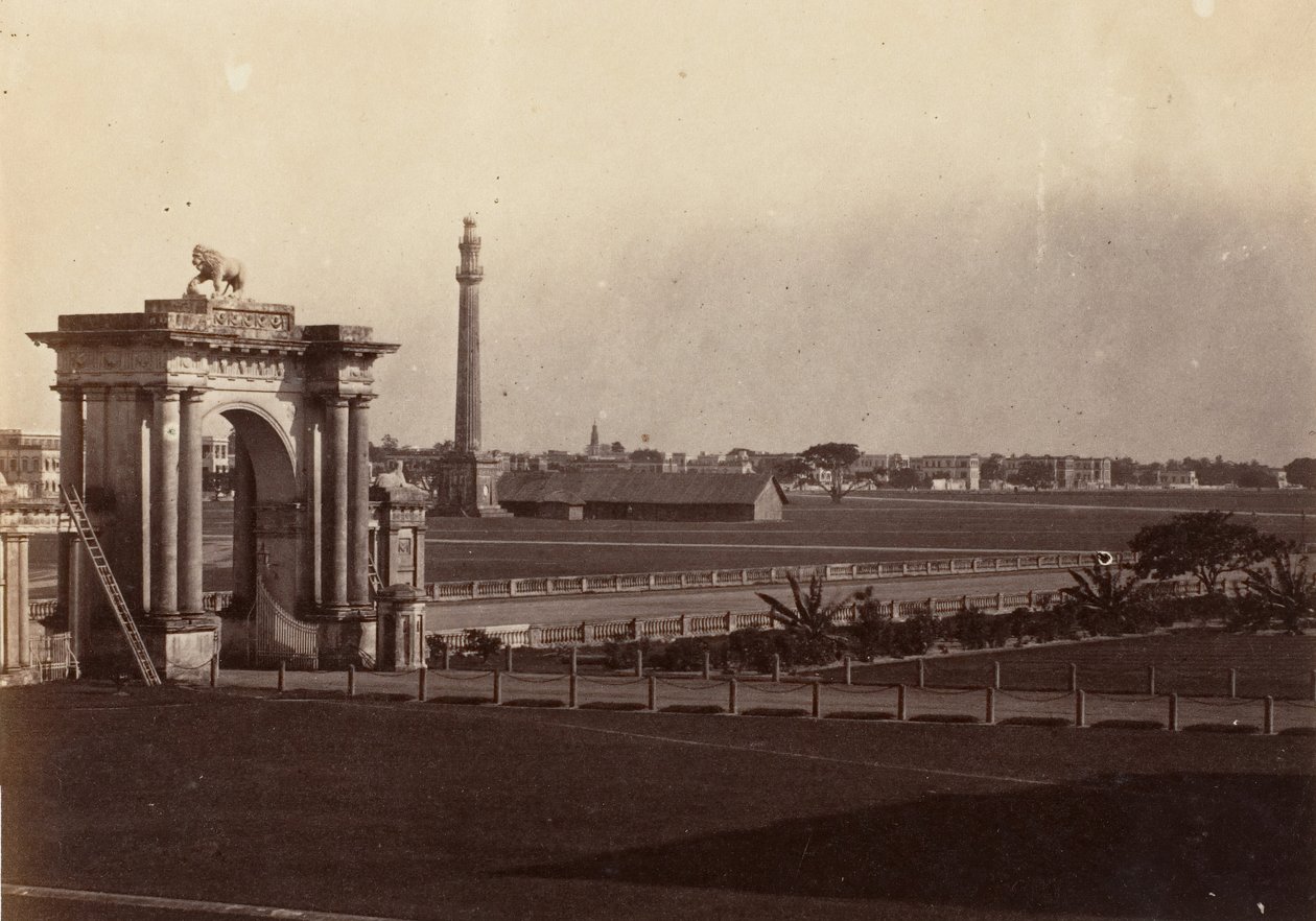 Vue de Chowringhee depuis la Maison du Gouvernement, Calcutta - John Constantine Stanley