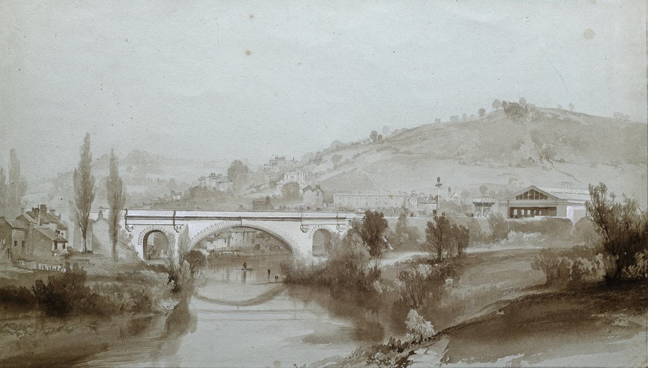 Bath. Pont de St. James - John Cooke Bourne