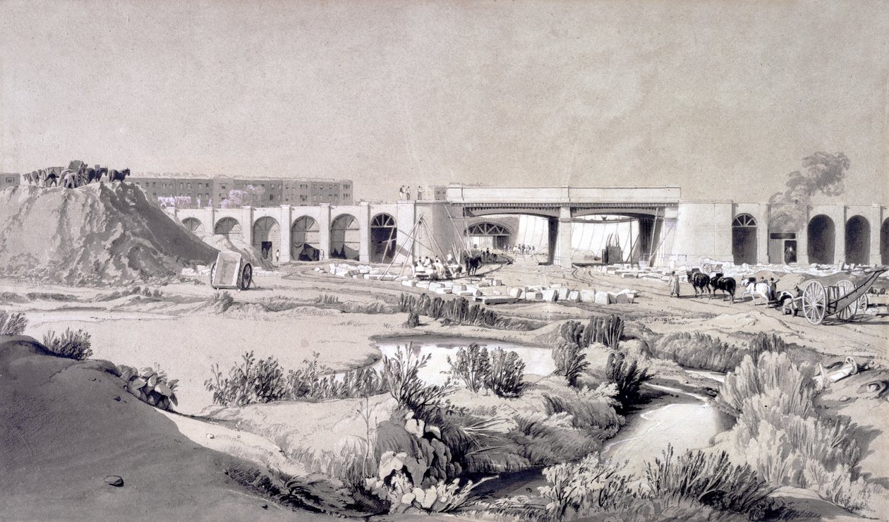 Pont de Hampstead Road, 5 octobre 1836 - John Cooke Bourne