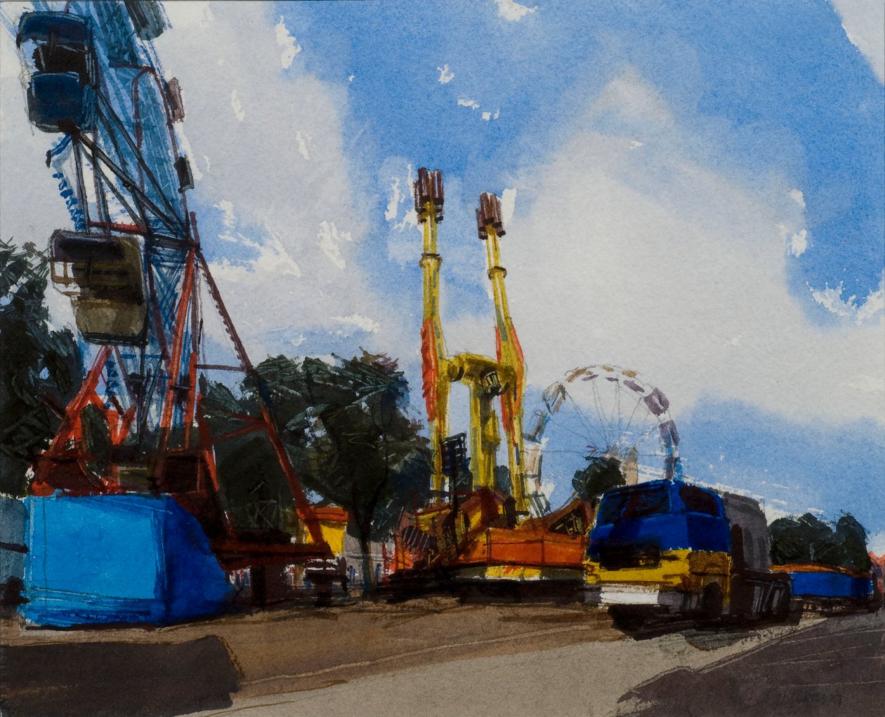 Foire de St. Giles, Oxford - John Coverdale Newberry
