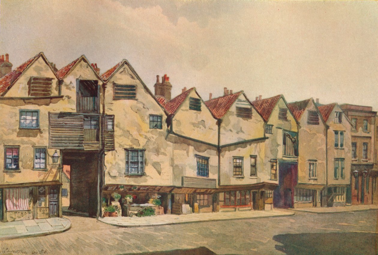 Anciennes maisons de Bermondsey Street, Bermondsey, Londres, 1886 1926 - John Crowther