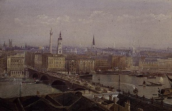 Pont de Londres montrant le Monument - John Crowther