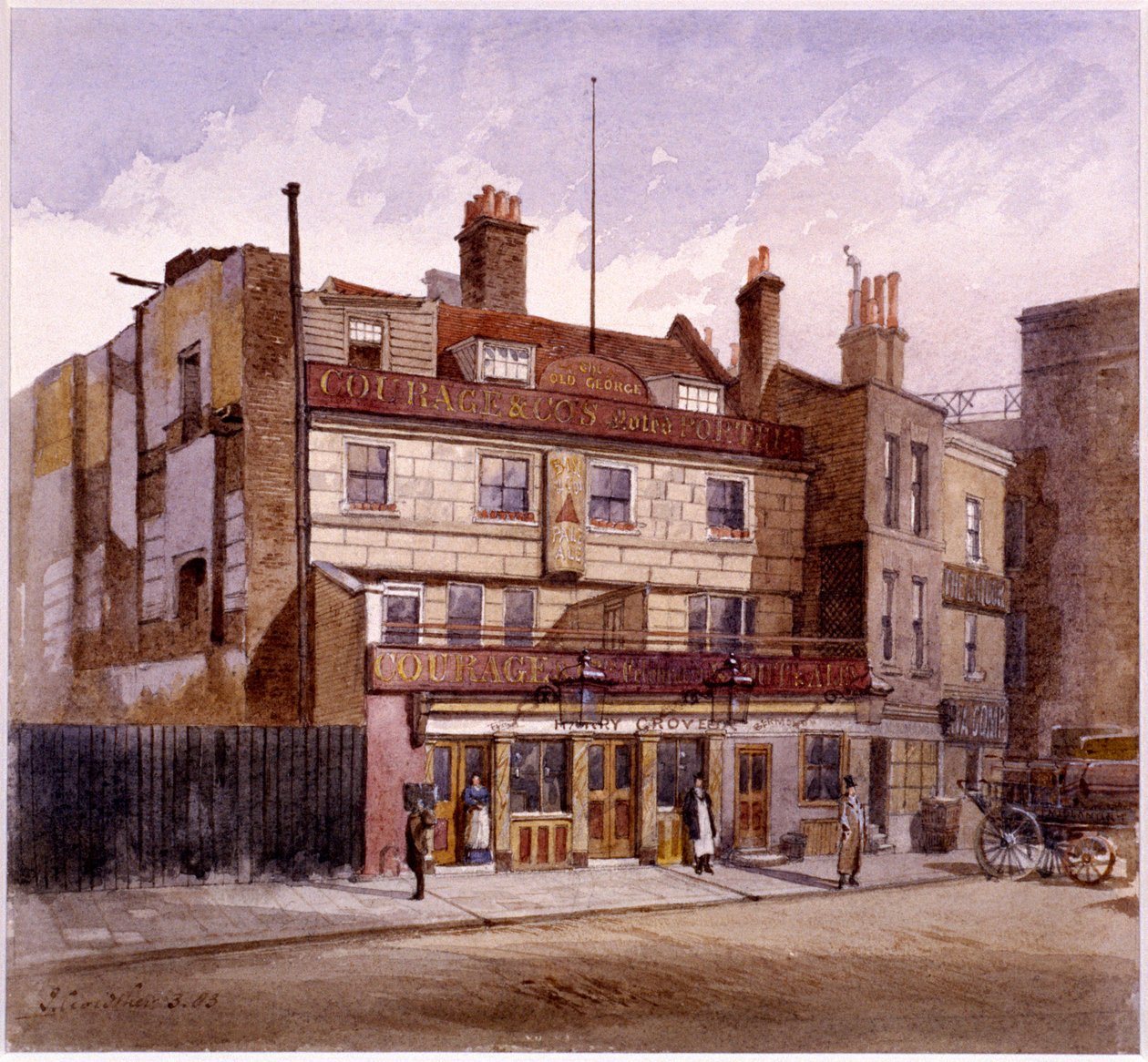 Old George Inn, Trinity Square, Londres, 1883 - John Crowther