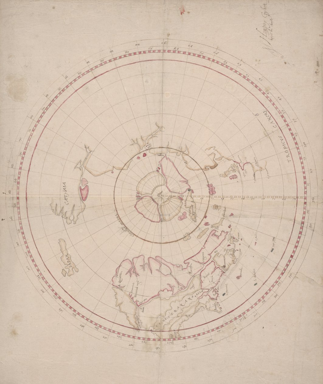 Charte de Humfray Gylbert chevalier, vers 1582 - John Dee