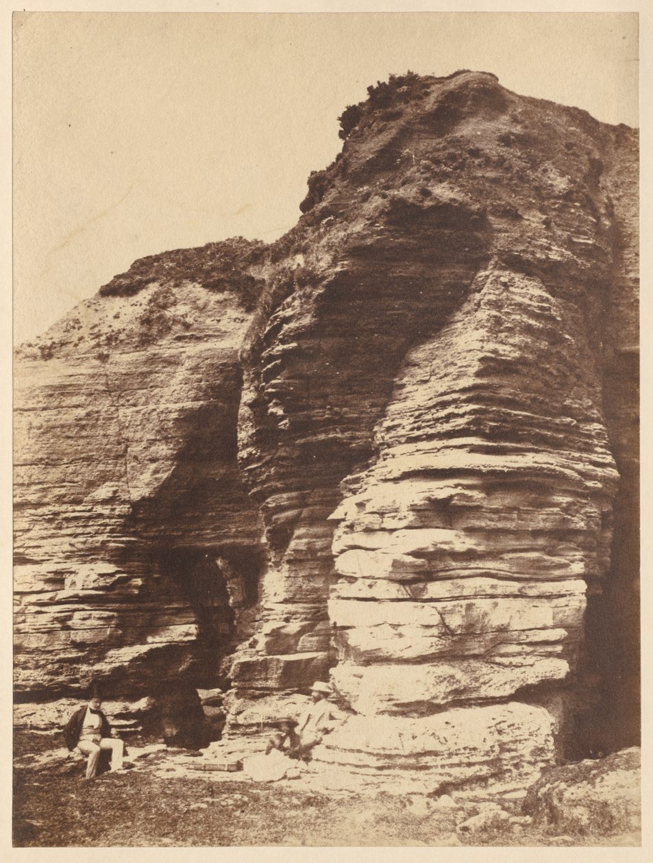 Rochers à Livermead près de Torquay, Angleterre, vers 1852 - John Dillwyn Llewelyn