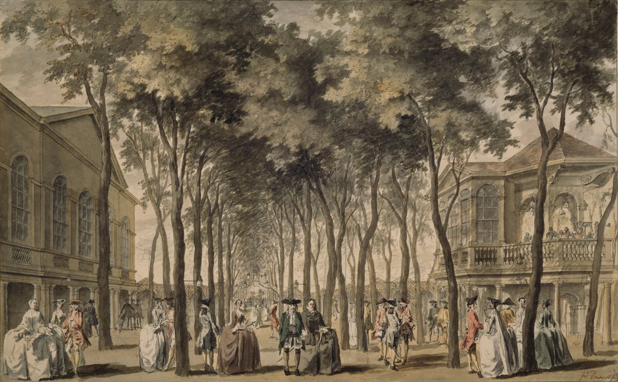 Vue de la grande allée, jardins de Marylebone, 1778-86 - John Donowell