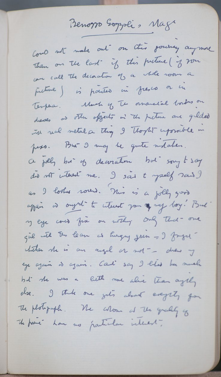 Carnet de croquis contenant 60 croquis et illustrations, écrits sur la peinture à la tempera et les artistes dont Botticelli - John Duncan