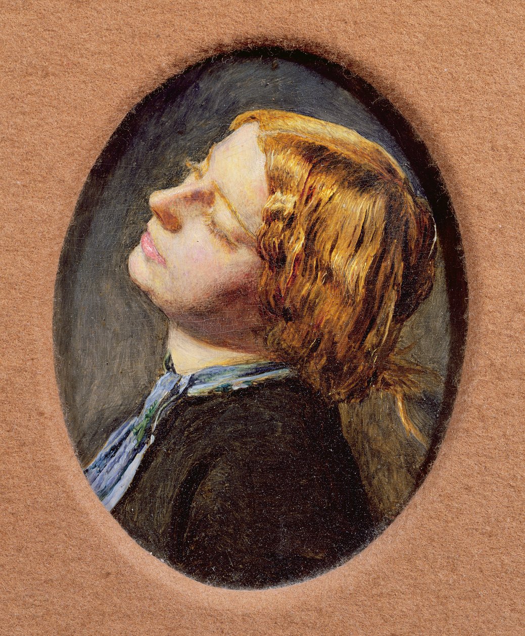 Tête de Mariana, étude pour Mariana dans la Grange Moated - John Everett Millais