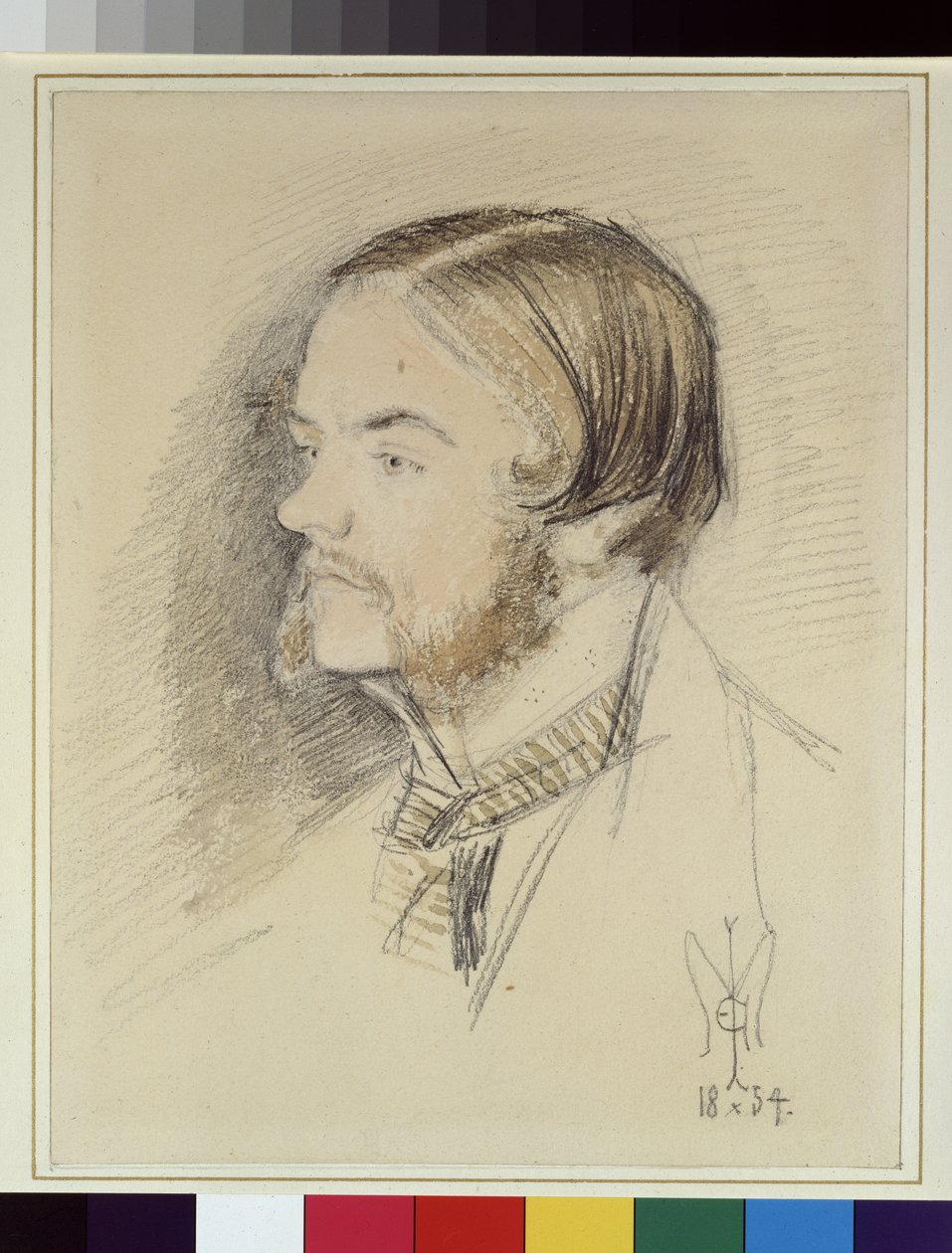 Portrait de Holman Hunt, 1854 - John Everett Millais