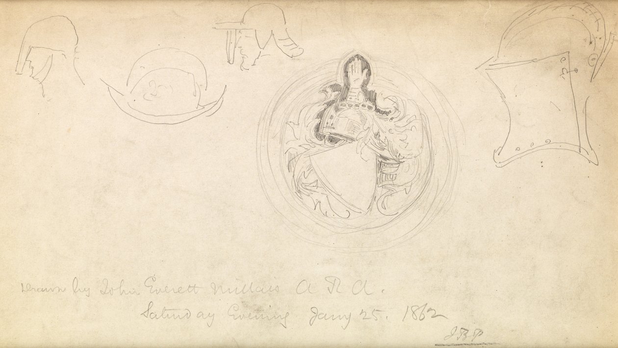 Esquisse pour un blason, 1862 - John Everett Millais