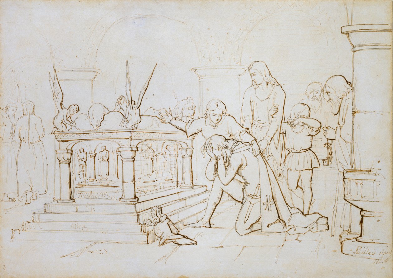Le retour du croisé, 1840 - John Everett Millais