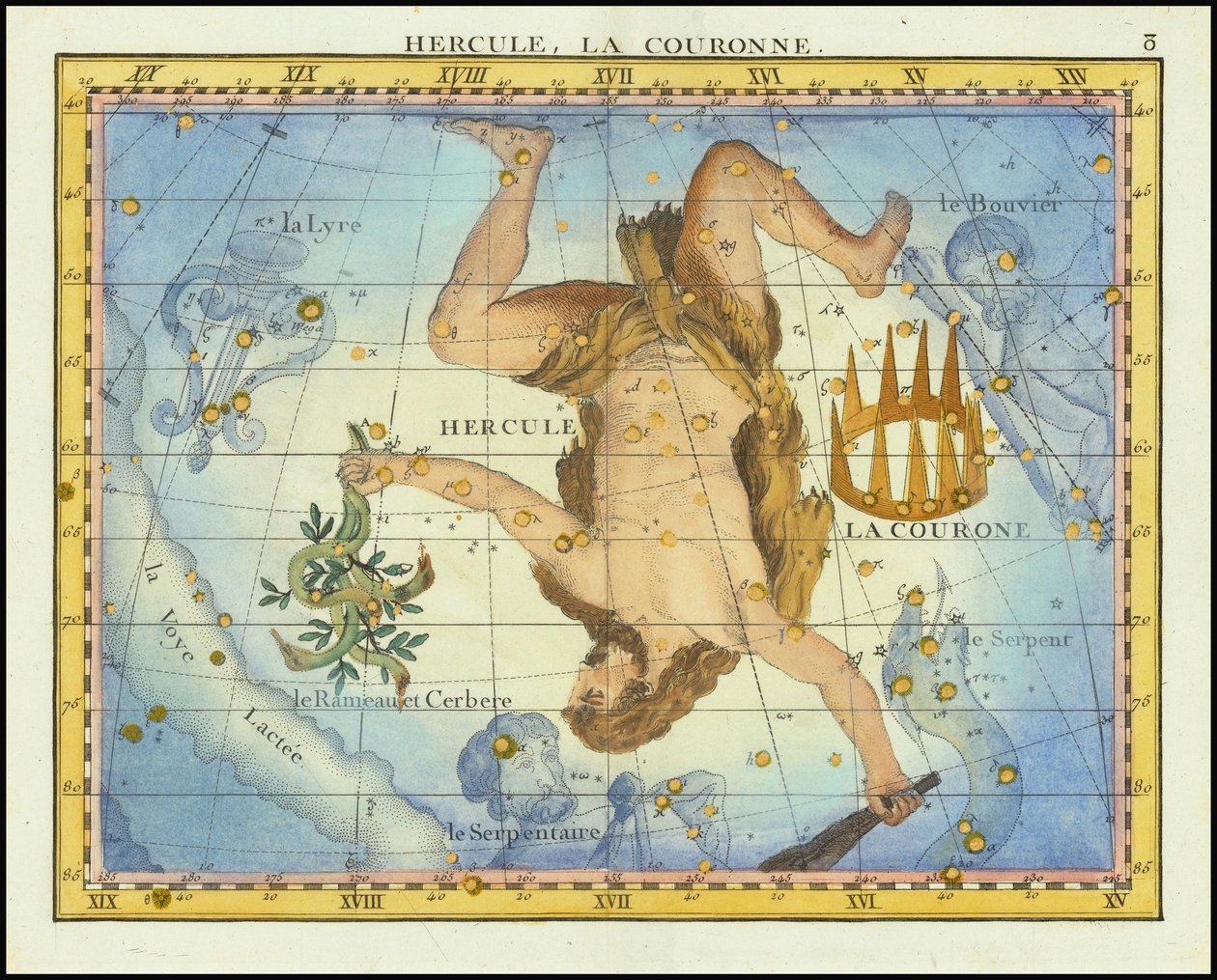 1776 - John Flamsteed - Hercules, La Couronne - John Flamsteed