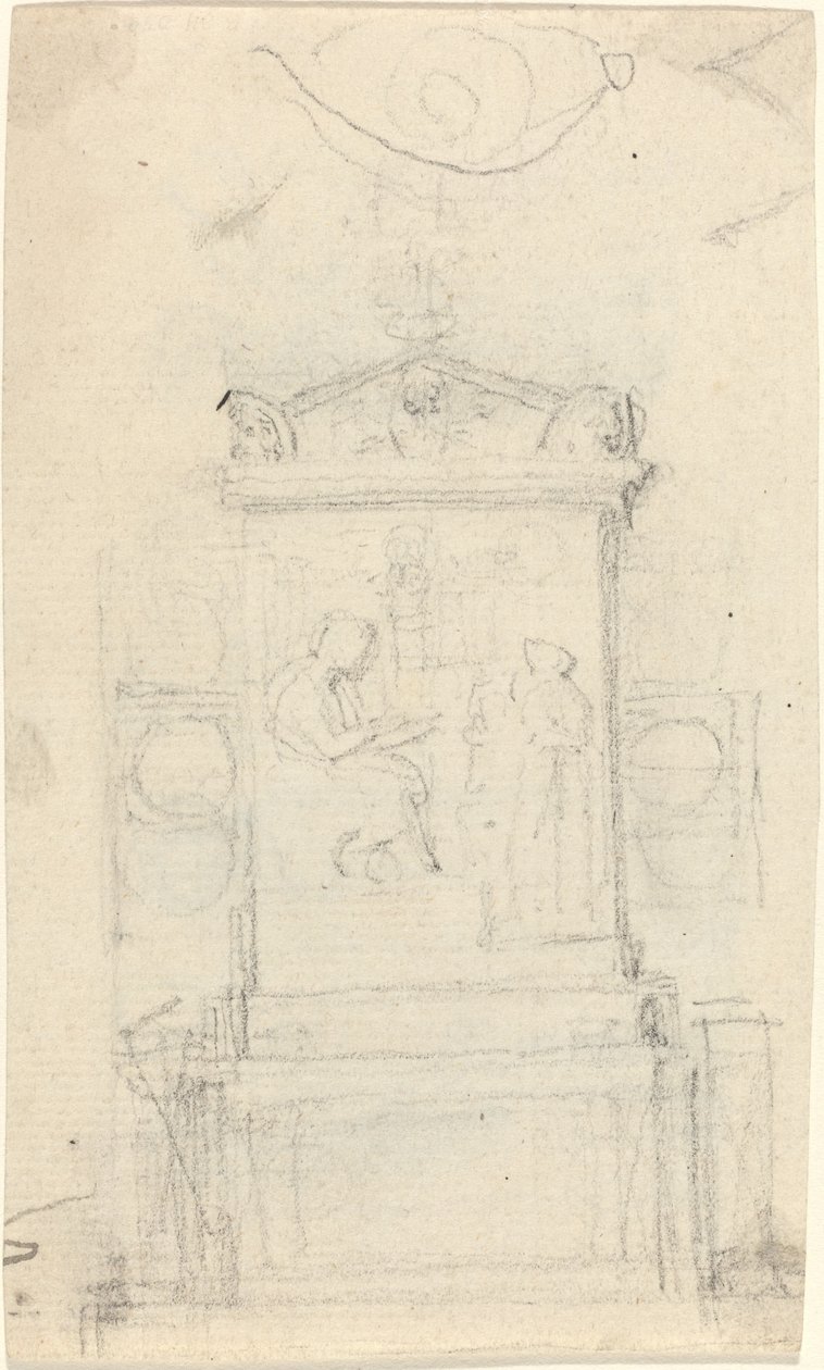 Conception pour la tombe du Dr Joseph Warton - John Flaxman