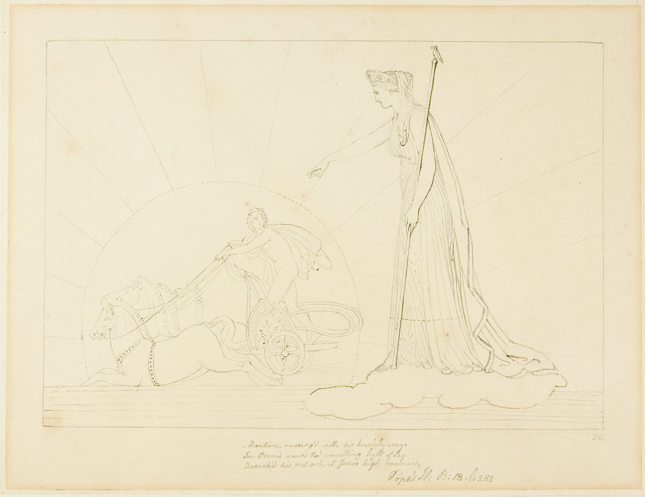 Juno Comanding the Sun to Set (en anglais) - John Flaxman