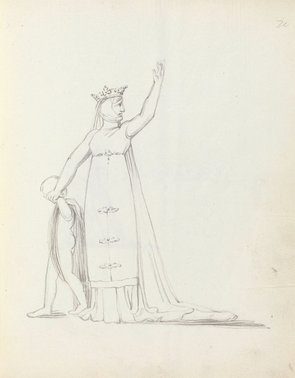 Mme Siddons en Constance avec enfant, 1783 - John Flaxman