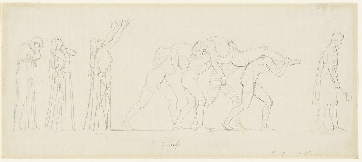 Sept chefs contre Thèbes - John Flaxman