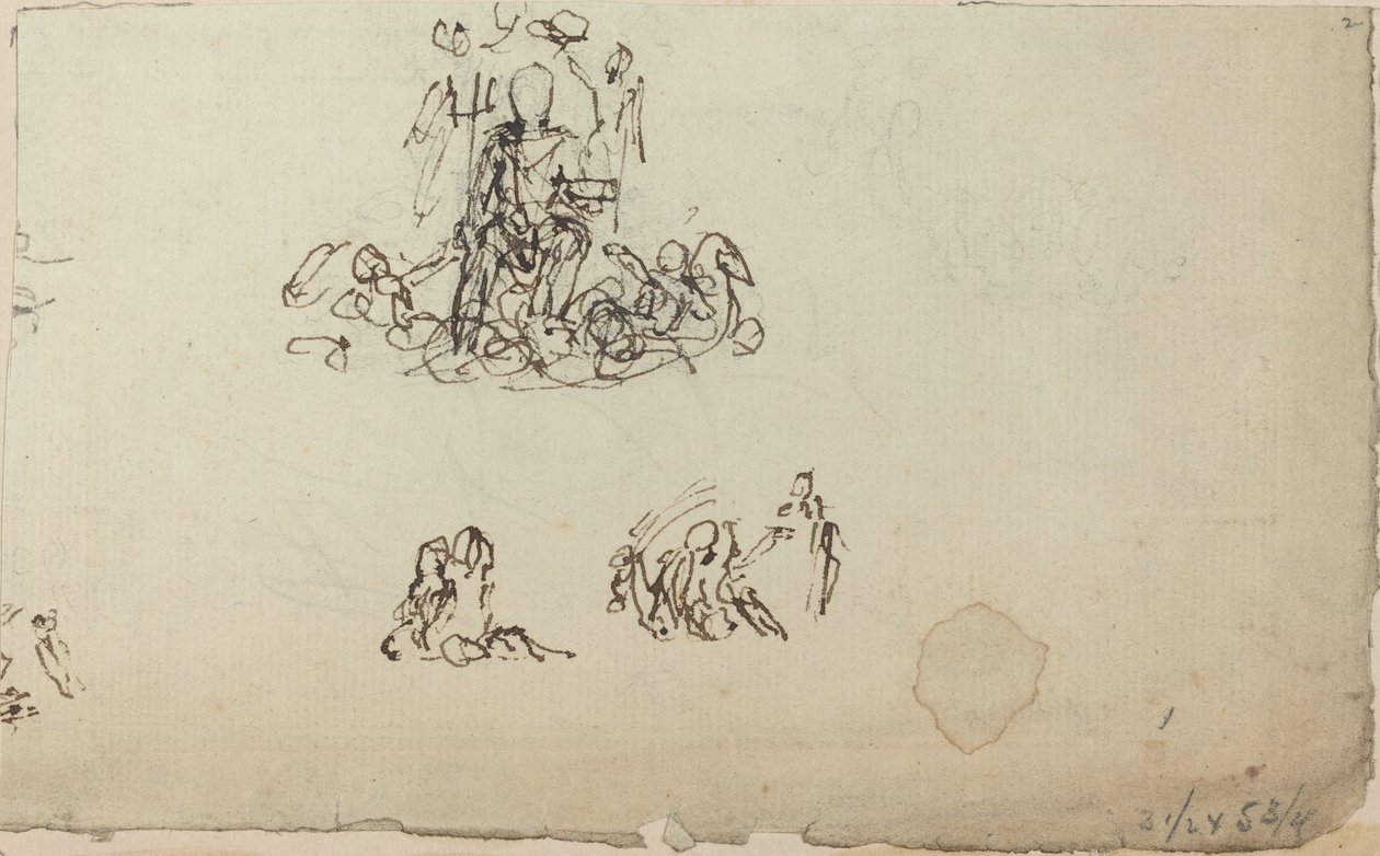 Étude de Neptune et créatures marines (?) - John Flaxman