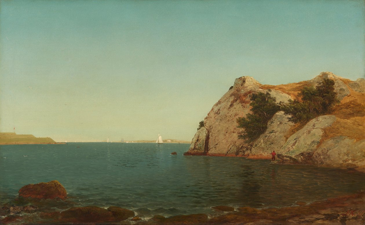 Beacon Rock, port de Newport - John Frederick Kensett