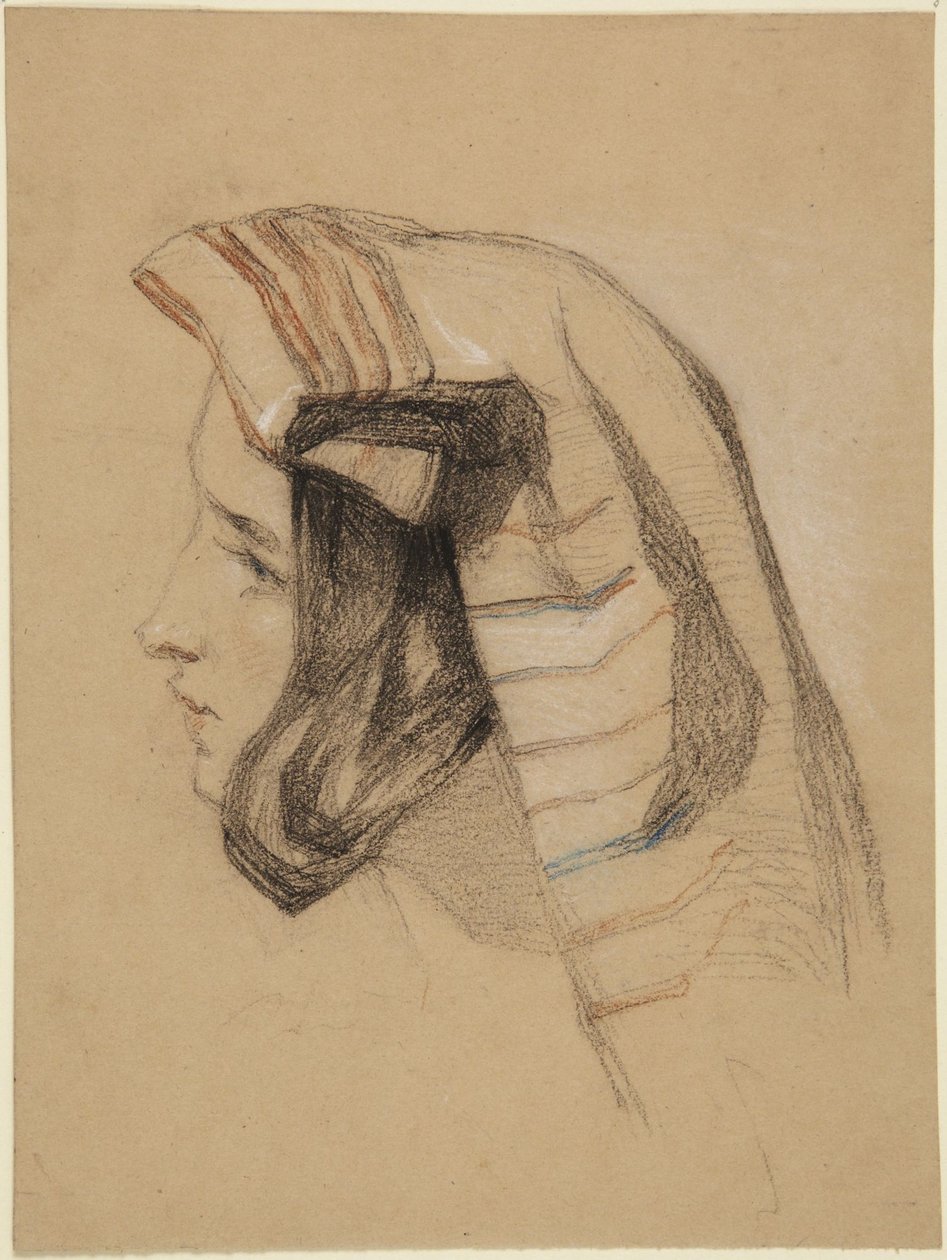 Tête de jeune Italienne - John Frederick Lewis