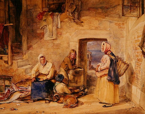 Pêcheuses de Newhaven, Édimbourg, c.1831-32 - John Frederick Lewis