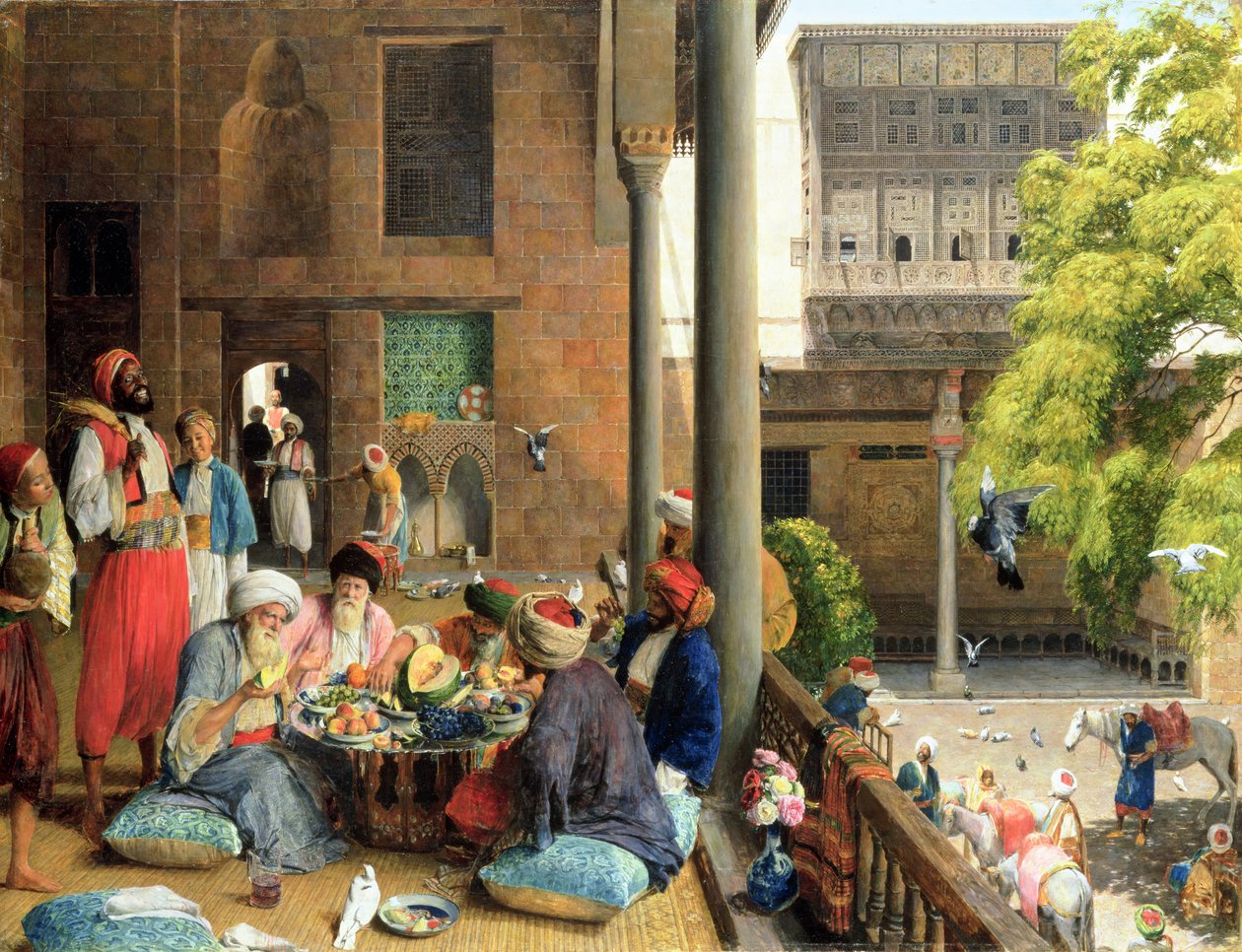 Le repas de midi, Le Caire, 1875 - John Frederick Lewis