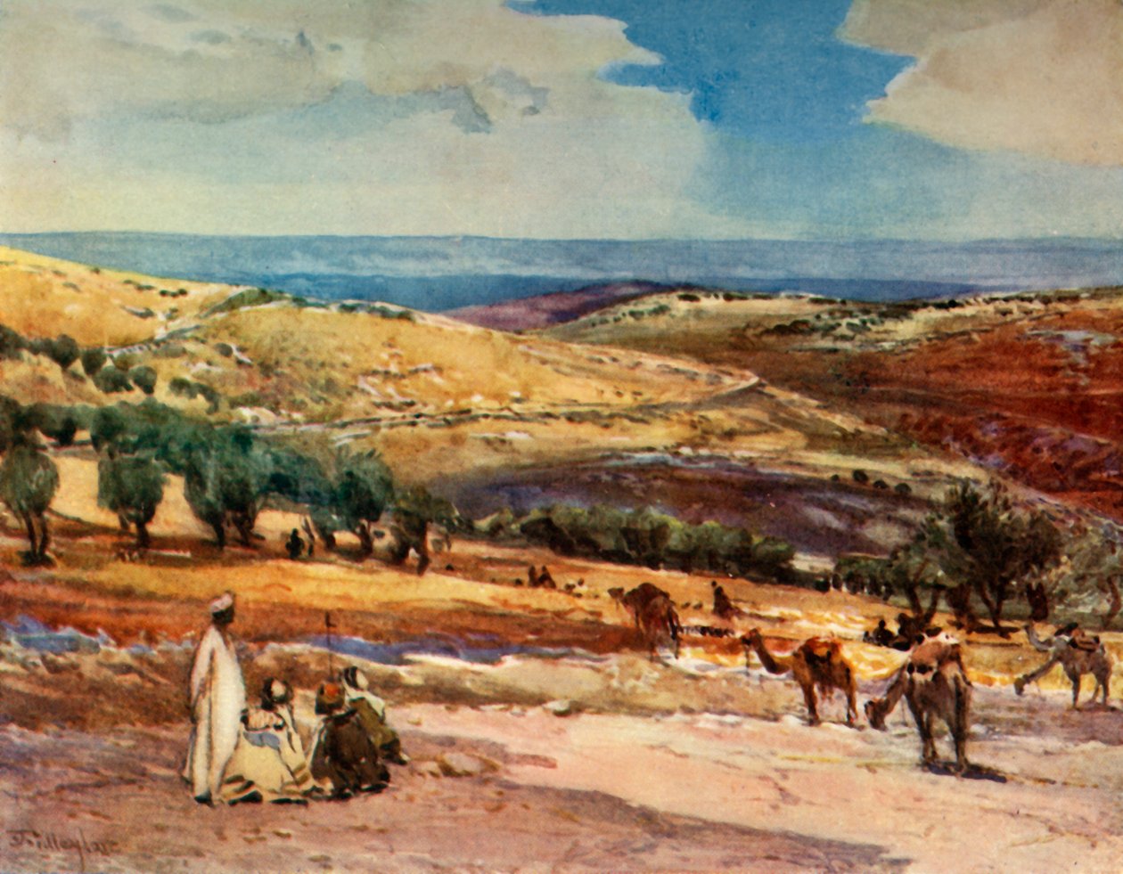 Sur la route de Jérusalem à Béthanie, 1902 - John Fulleylove