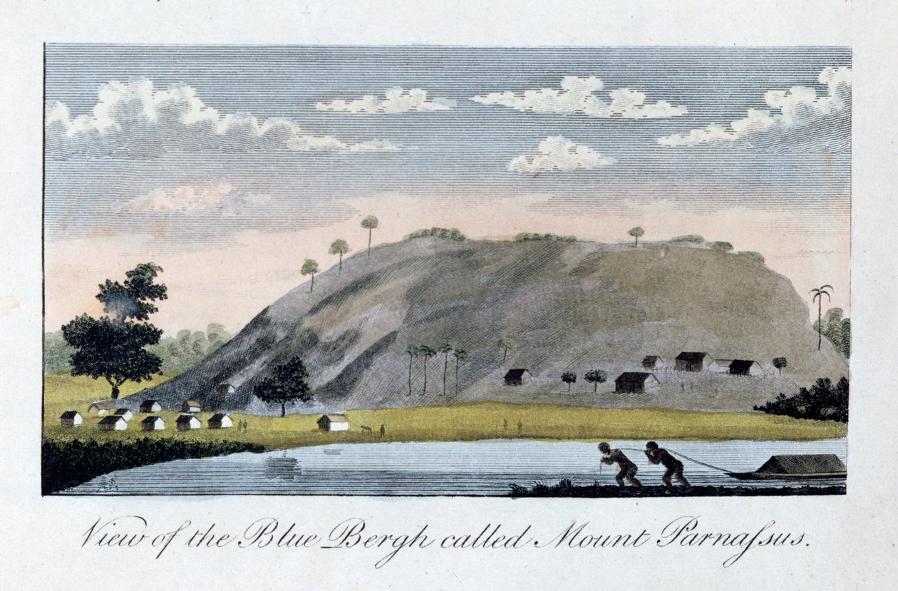 Vue du Blue Bergh appelé, Mont Parnasse - John Gabriel Stedman