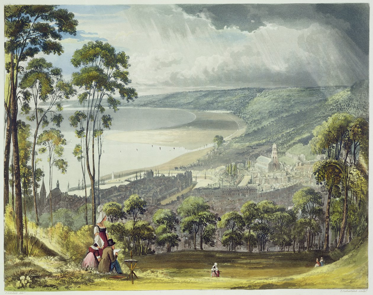 Vue de Honfleur, de 