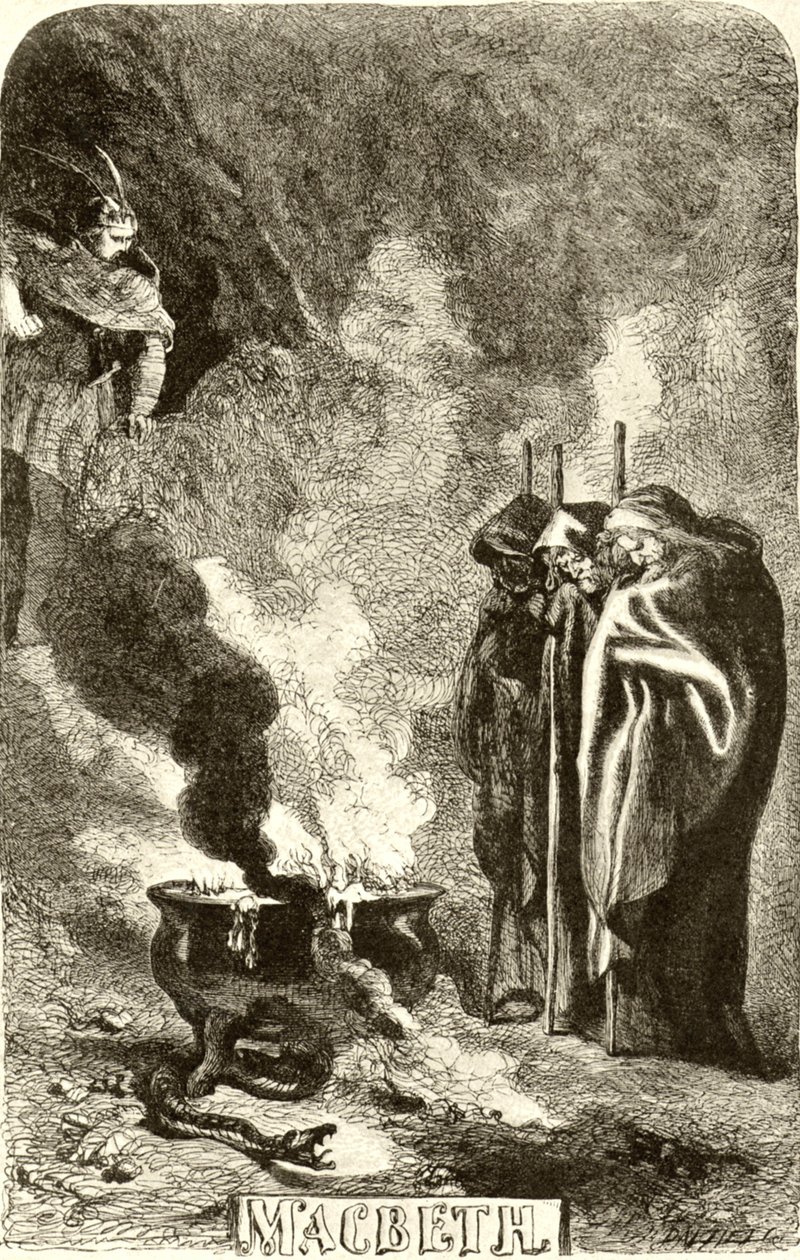 SHAKESPEARE - Macbeth - les trois sorcières - John Gilbert